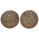 Welsh 17thC Token : Mold, Edward Williams Penny 1666, Wales No. 57, aF