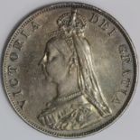 Double-Florin 1887, arabic 1, GVF