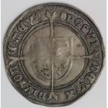 Edward VI silver shilling, Fine Silver Issue 1551-1553, mm. Tun, Spink 2482, large, full, round