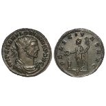 Florian billon antoninianus, reverse:- Felicitas standing left, holding patera and long caduceus,