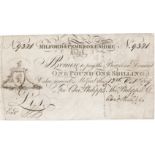 Wales Provincial note Milford & Pembrokeshire Bank, 1 Guinea dated 12th October 1809, series no.