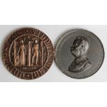 Italian Medals (2): University of Bologna bronze medal featuring Umberto I 1888, bronze d.75mm by L.
