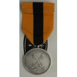 Securicor silver Long Service medal in box, hallmarked.