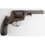 19th Century English percussion revolver no retailers address, nice clean gun.