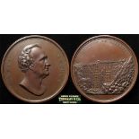 Peruvian Commemorative Medal, bronze d.58mm: Henry Meiggs / Viaducto de Varrugas ND (c.1873), signed