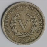 USA Nickel 5 Cents 1894 VG