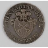 Flintshire (Holywell) Bank silver shilling token, 1811. Condition V.F.