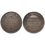 Manor of Winlation, Durham, 'Boundaries Perambulated' copper medal October 22nd 1850, d.37mm, VF-