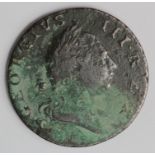 USA, Colonial, Virginia Halfpenny 1773 Fine with verdigris (green areas)