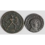 Constantine I as Caesar, billon follis, reverse reads:- MARTI PATRI PROPVGNATORI, Trier Mint 307 A.