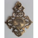 The Glasgow Agricultural Society 1914, 9ct. gold medal - reads on back "Exhibitor of best light