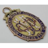 9ct Gold & Enamel Independent Order of Oddfellows (Manchester Unity) Medal, hallmarked 'GT,