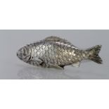 Victorian silver Fish brooch, lovely quality, has a registration diamond plus No. 390587