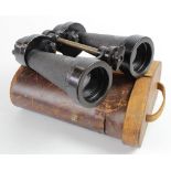 Military binoculars 'Barr & Stroud 7X CF41' (serial no. 75724), with military arrow stamp, contained