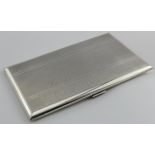 Lovely quality silver engine turned cigarette case - very good condition. Hallmarked S.Ld. (Suckling
