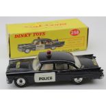 Dinky Toys, no. 258, U.S.A. Police Car, missing aerial, contained in original box