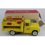Buddy L yellow pressed steel Coca Cola Delivery Truck (no. 5426), circa 1960s, with trays of bottles