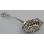 Russian silver sugar sifter ladle, hallmarked CMS 1844 84 (Zolotniks) - 875 grade of silver . Weighs