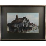 Reg Sieger. Watercolour, depicting the Old Siege House pub in Colchester, mounted, framed &