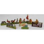 Argosy Toys. An unusual collection of eight wooden Winnie the Pooh character displays, made by the