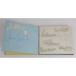 Autograph Album. An autograph album containing approx. thirty-four signatures (mostly clipped),