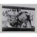 Rare original 1960’s TV Batman signed 10 x 8 photo of Adam West Batman & Burt Ward Robin