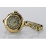 15ct Gold Ladies Rolex wristwatch (hinge broken) working when catalogued