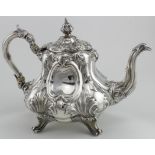 Victorian silver teapot, by Henry Wilkinson & Co, Sheffield 1858, approx 25oz