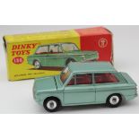 Dinky Toys, no. 138, Hillman Imp Saloon (Green), suitcase present, contained in original box (one