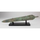 Greek archaic period circa 800 BC bronze short sword, 350mm