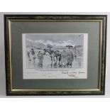 Carl Giles. Framed and glazed print "This will cheer you up - the Scout gives the same odds for