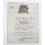 Victorian British passport for Mrs Dorothea King to travel on the continent, authorised and signed