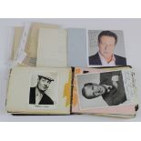 Autograph Album. A colection of autographs, mostly contained in an album (some seperate signed