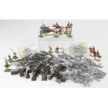 Toy soldiers. A collection of soldiers & horses, some used for war games