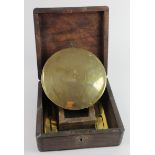 Large brass ships compass by 'Adams, London', circa 19th Century (possibly earlier), engraved