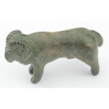 Roman circa 300 AD bronze ram statuette, 50mm