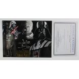 Stars Wars signed 16 x 12 montage of Dave Prowse as Darth Vader
