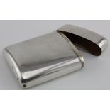 Victorian silver cheroot case hallmarked London, 1888. Weighs 2oz approx.