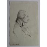 After William Daniell (1769-1837). Original pencil drawing on paper, depicting a portrait of Paul