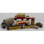 Toys. A collection of diecast / tinplate toys, comprising three Welsotoys models (incl. British