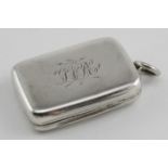 George III silver vinaigrette - only has three makers marks which appear to be for Robert Hennell of