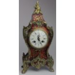 Reproduction ormolu mantle clock with brass mounts, height 35.5cm approx. (sold as seen)