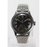 World War II military issue Cyma wristwatch "Dirty Dozen" type. Inscribed on the back "^ w.w.w