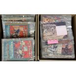 Comics. Two boxes of comics, circa early to mid 20th Century, including Schoolboys' Own Library,