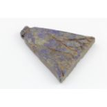 Egyptian circa 2000 BC lapis lazuli lotus flower pendant, 25mm