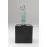 Egyptian circa 2100 BC ushbati figurine on stand, 110mm