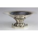 Danish Georg Jensen & Wendel A/S Sterling silver c1945-1951 spot hammered decorated bon-bon dish