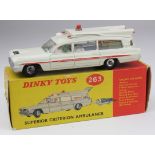 Dinky Toys, no. 263 'Superior Criterion Ambulance', stretcher present, contained in original box,