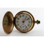 Early 20th Century gold plated full hunter pocket watch by Rockford. Approx 56mm dia, not working