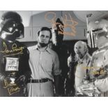 Rare Star Wars signed 10 x 8 photo of Dave Prowse Darth Vader, Jeremy Bulloch Boba Fett & Gary